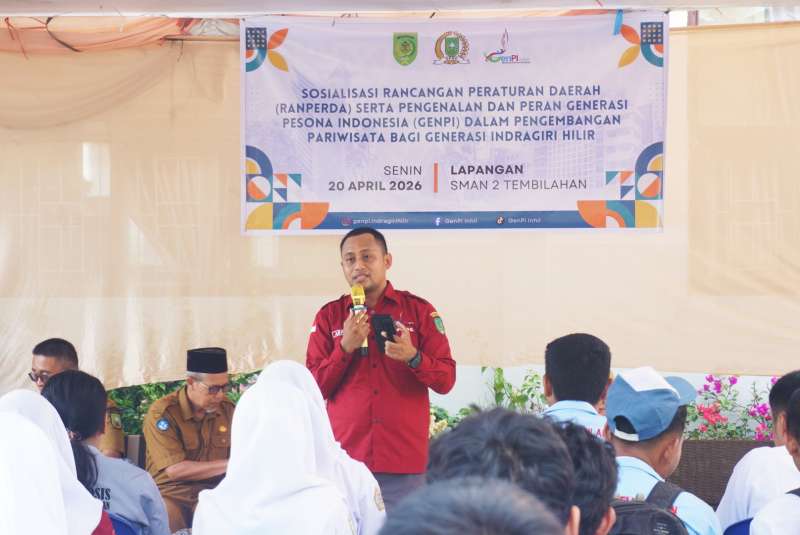 Sasar Generasi Muda, SMAN 2 Tembilahan Jadi Lokasi Sosialisasi Ranperda dan Pengenalan GenPI