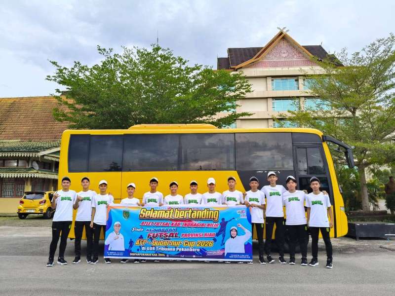 Dilepas di Kantor Bupati, Andra Rifael Siap Guncang Gubernur Riau Cup 2026